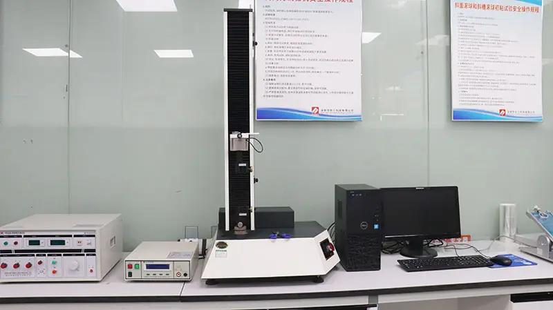 Computerized peel force testing machine