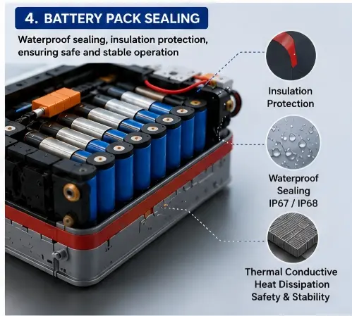 thermal adhesive tape for robot battery packs